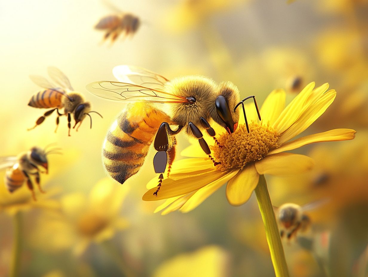 Honey bees facing environmental threats