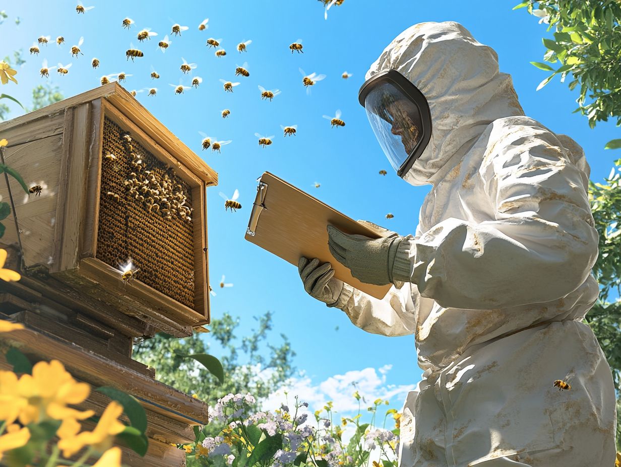 Bee colonies thrive in peaceful environments