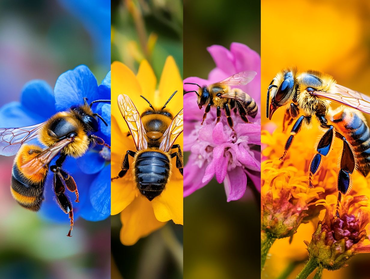 A vibrant Orchid Bee, a crucial pollinator in ecosystems.