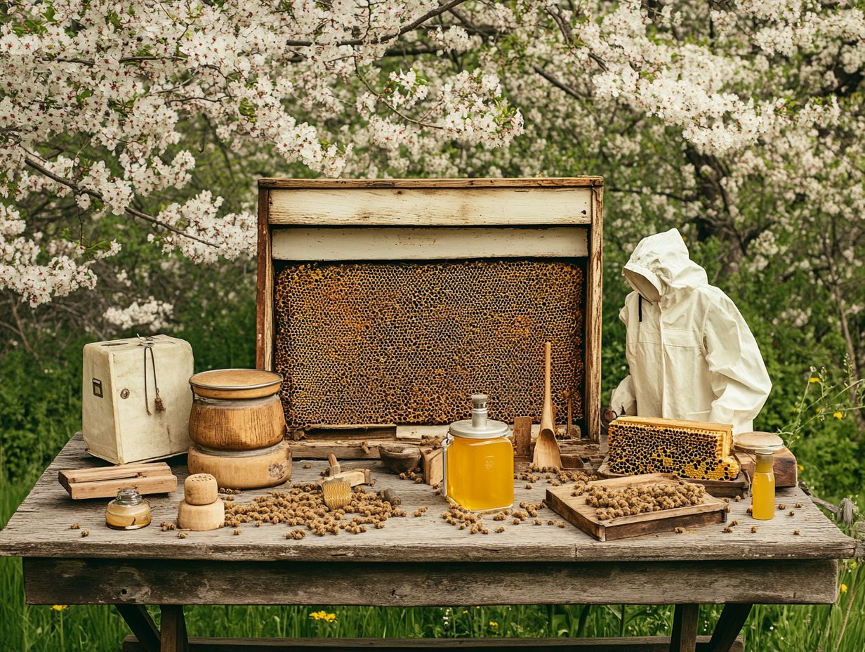 A beekeeper selecting the best hive for their large colony.