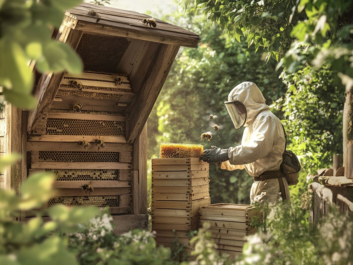 Image illustrating key takeaways for beekeeping hive designs