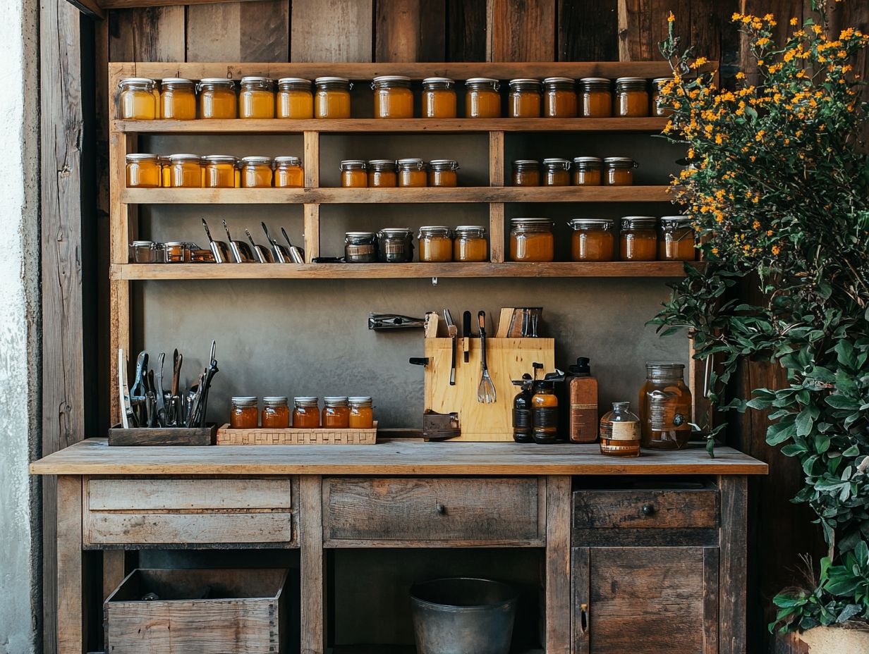 Storing Beekeeping Tools in a Cool, Dry Place