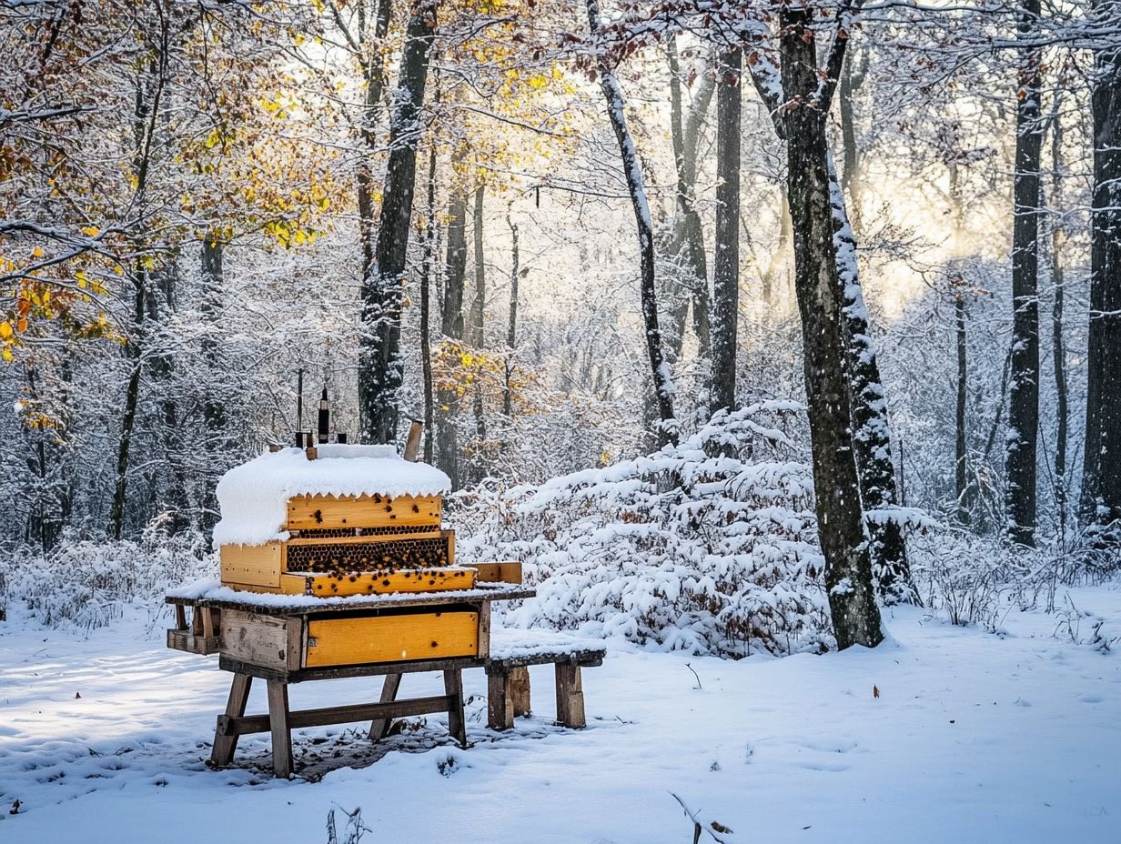 What essential equipment do I need for winter beekeeping?