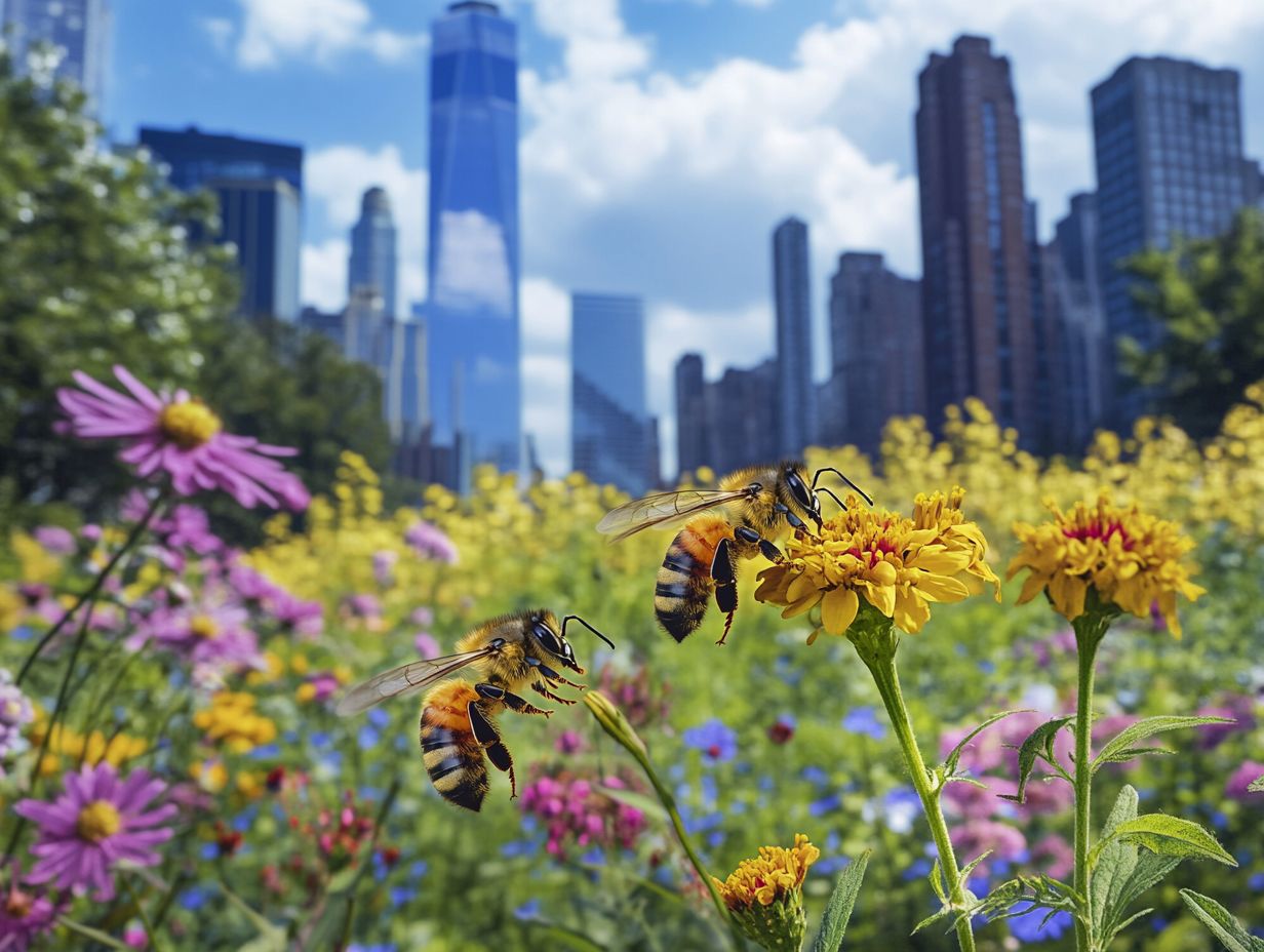 Benefits of Bees Adapting to Urban Environments and Urban Agriculture