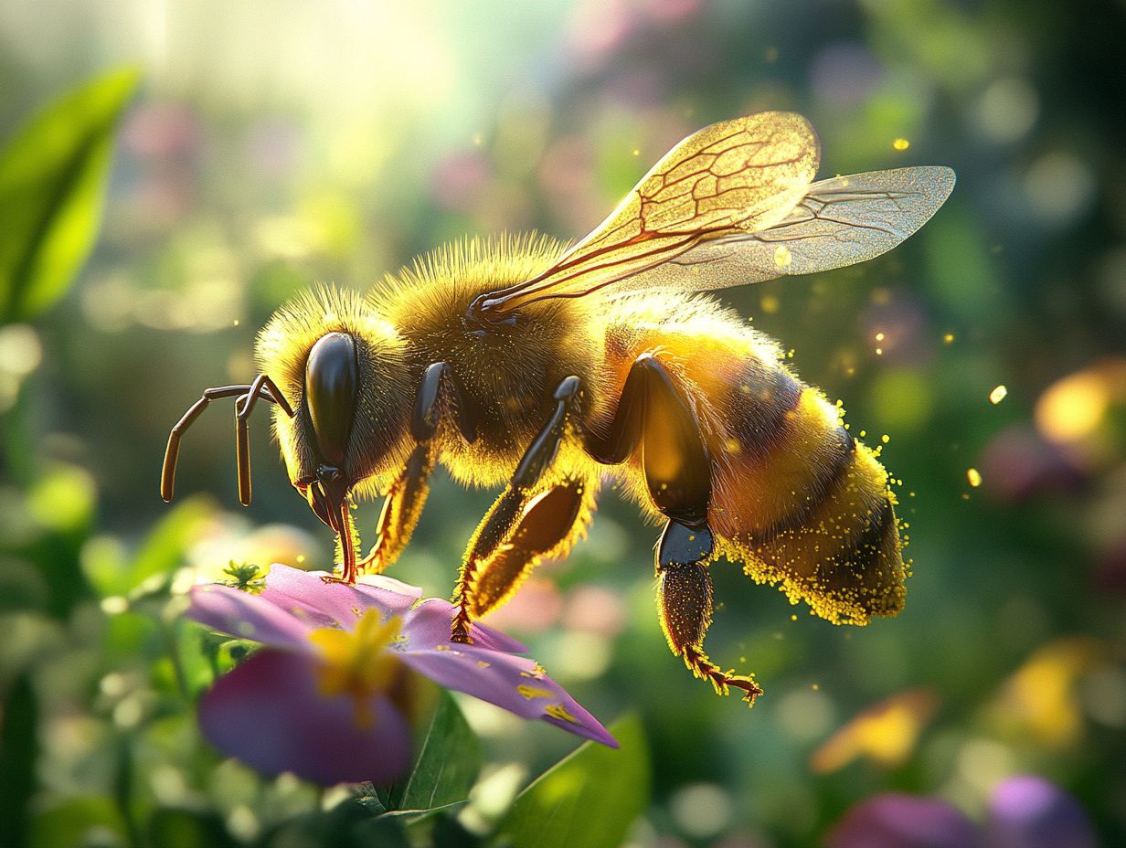 How do bees sense their environment?