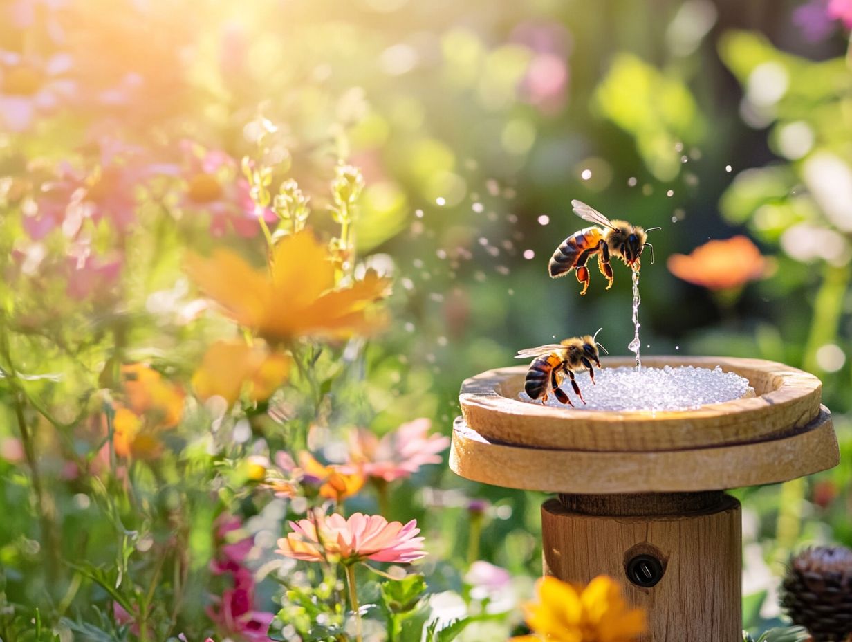 A simple bee feeder setup, essential for beekeeping success!