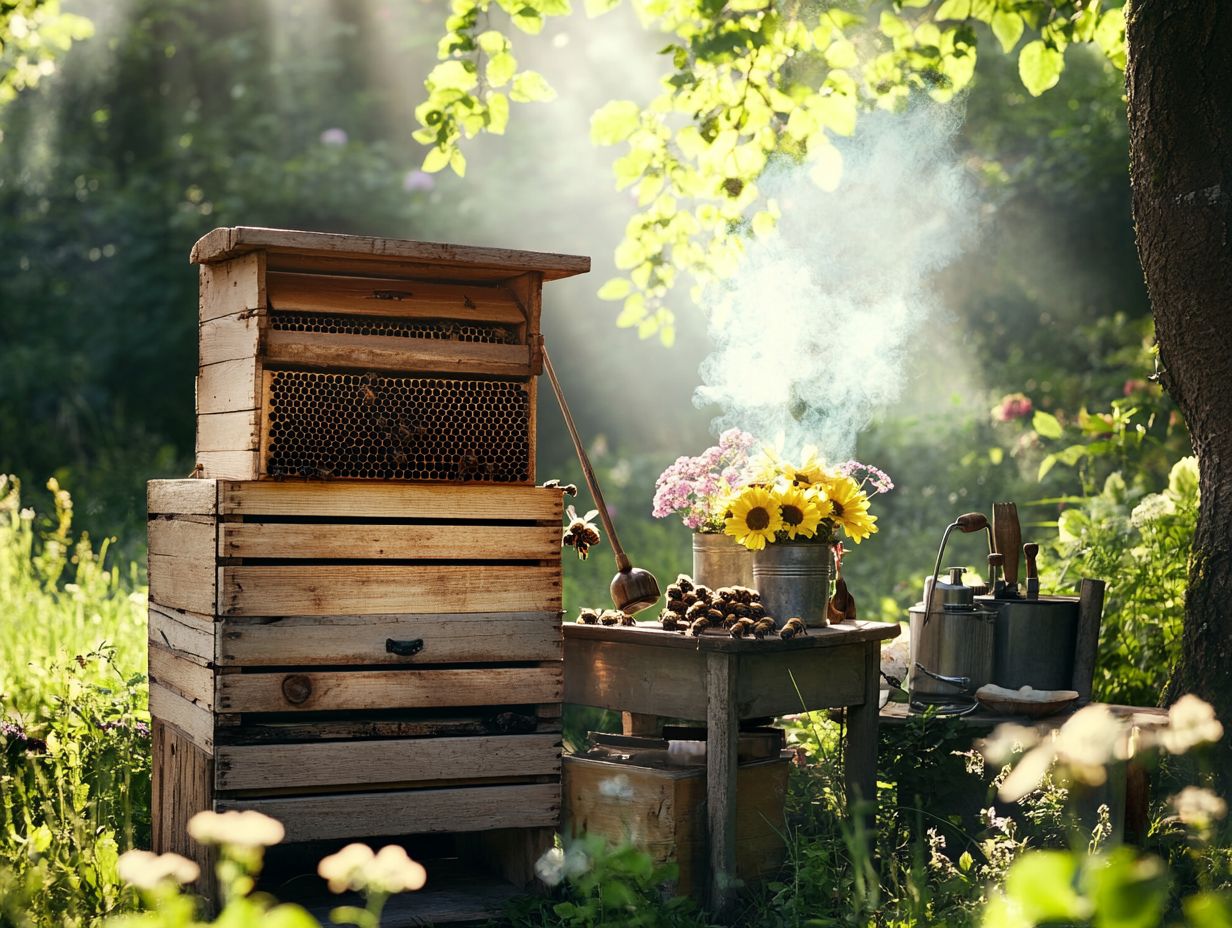 Image showing a queen excluder used in beekeeping.