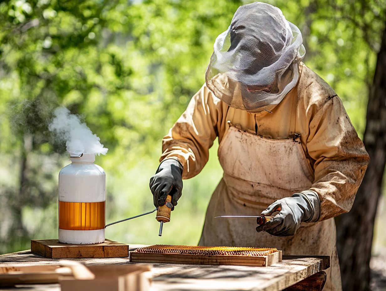 A clean honey extractor ready for use in beekeeping.