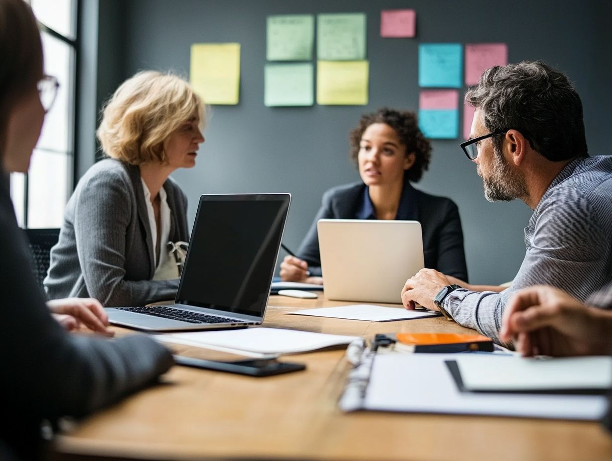 A person conducting a one-on-one meeting with another person