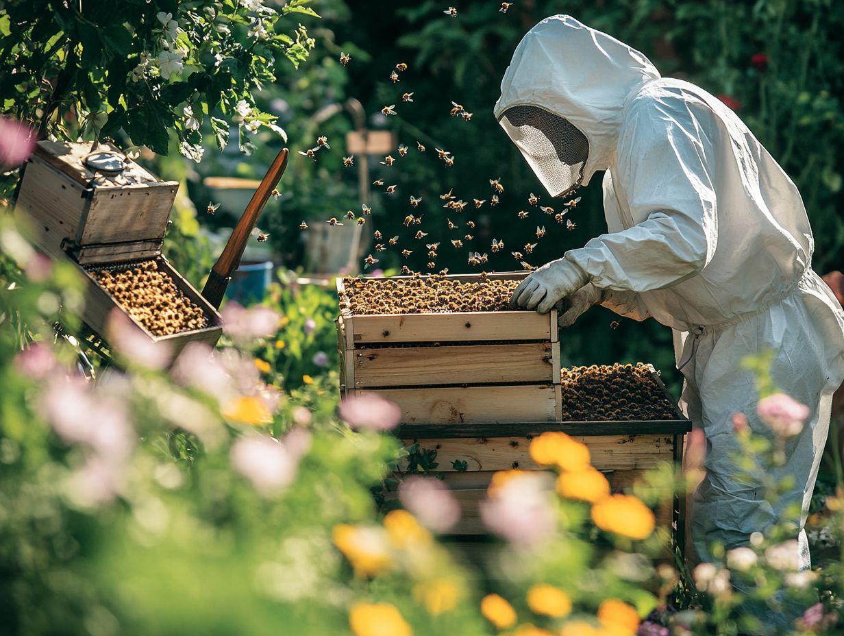 Beekeeper monitoring for swarming behavior in a beehive