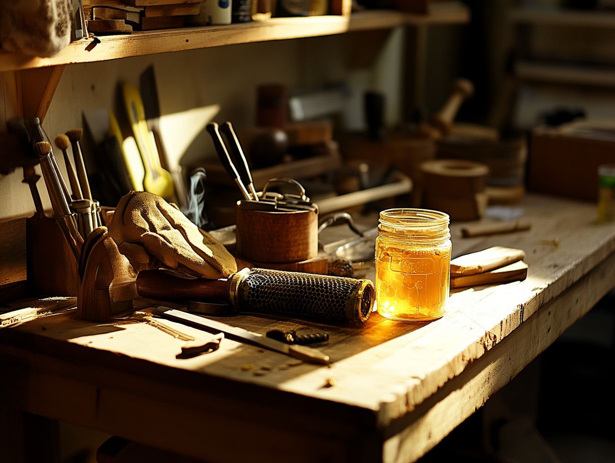 Image showing essential beekeeping tools for maintenance.