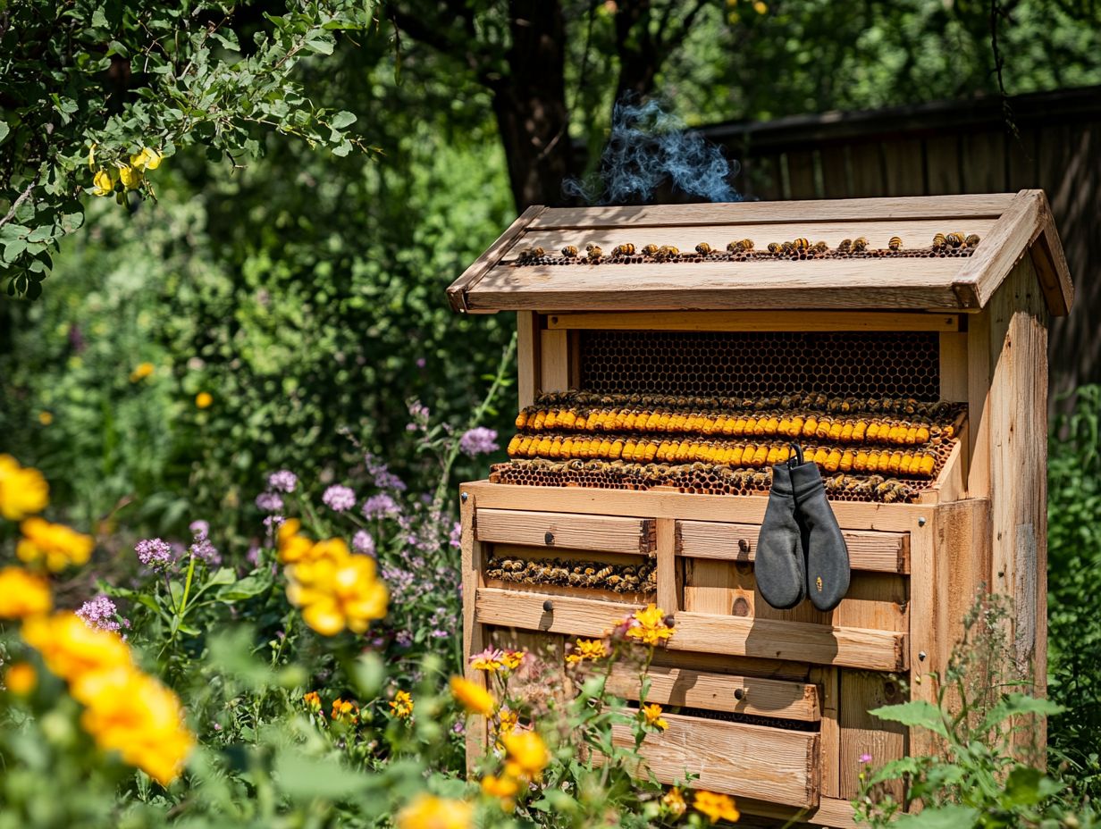 An image representing frequently asked questions about beekeeping.