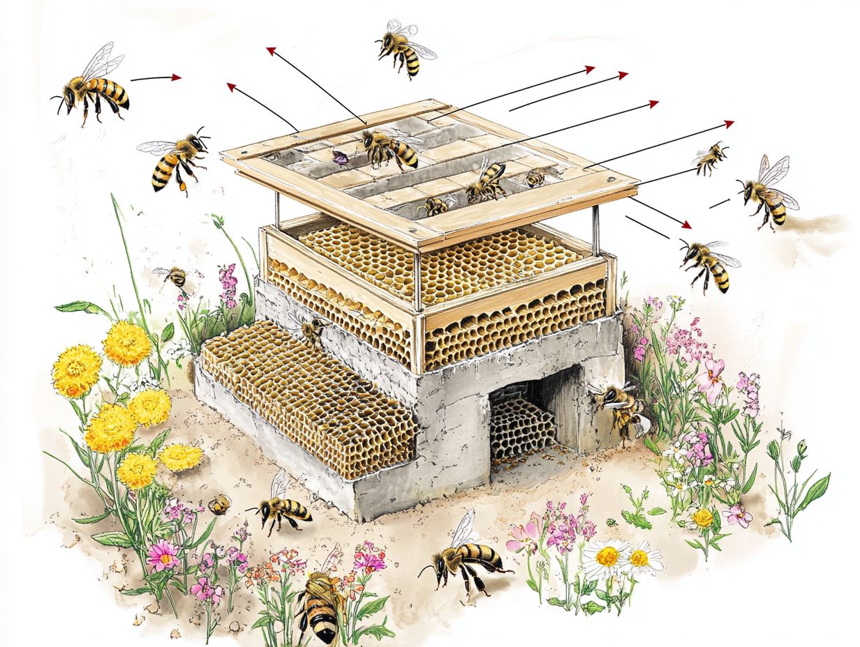 Illustration of different Hive layouts for data processing optimization.