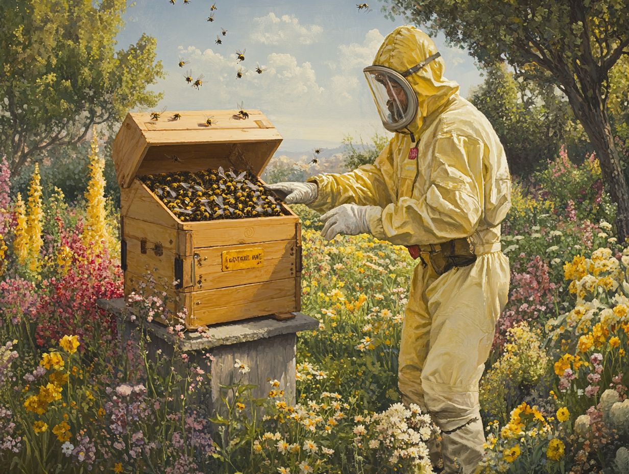 An image illustrating frequently asked questions about bee swarm catching.