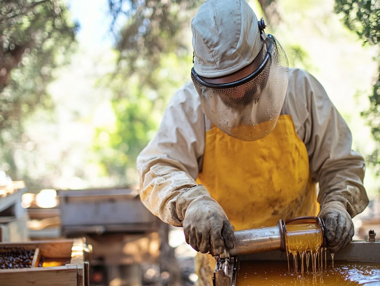 A variety of electric honey extractors for efficient honey extraction