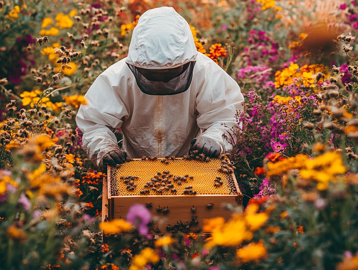 How can beekeepers manage bee behavior for better honey yields?