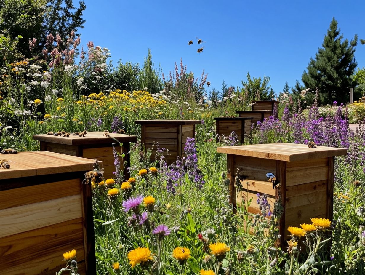 Variety of Wooden Hives Available for Beekeeping