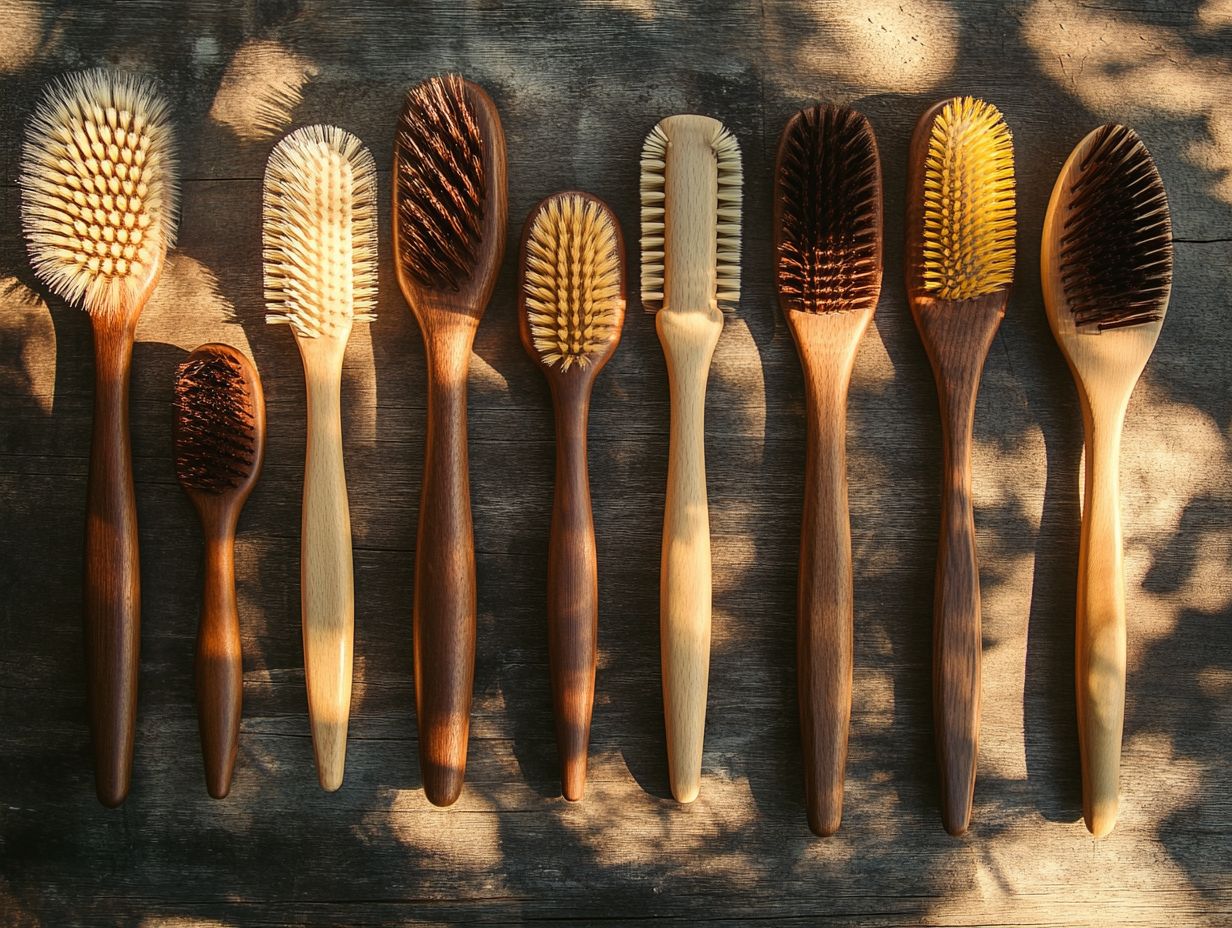 Fine bristle brushes designed for gentle handling of bees