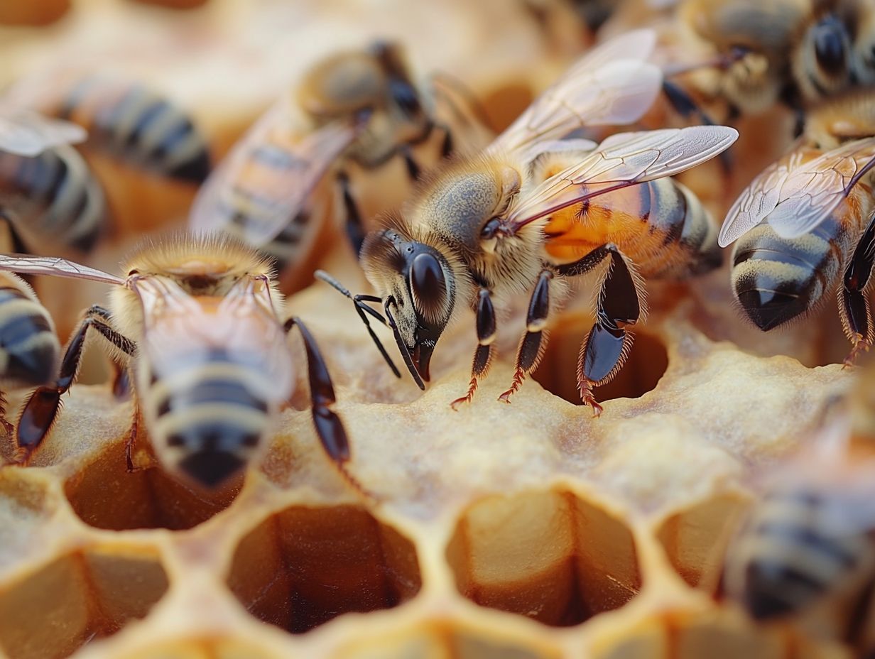 Illustration depicting the importance of queen bees in a beehive