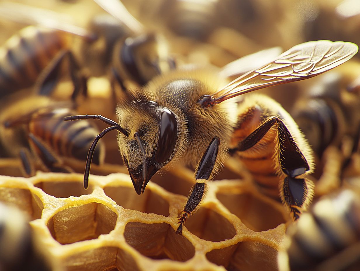 Drone bees contributing to hive activities and genetic diversity.